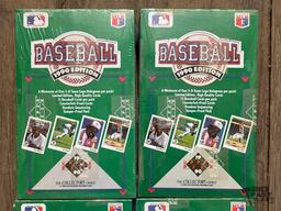 (4) NEW!!! 1990 Edition Unopened Baseball Card Packs