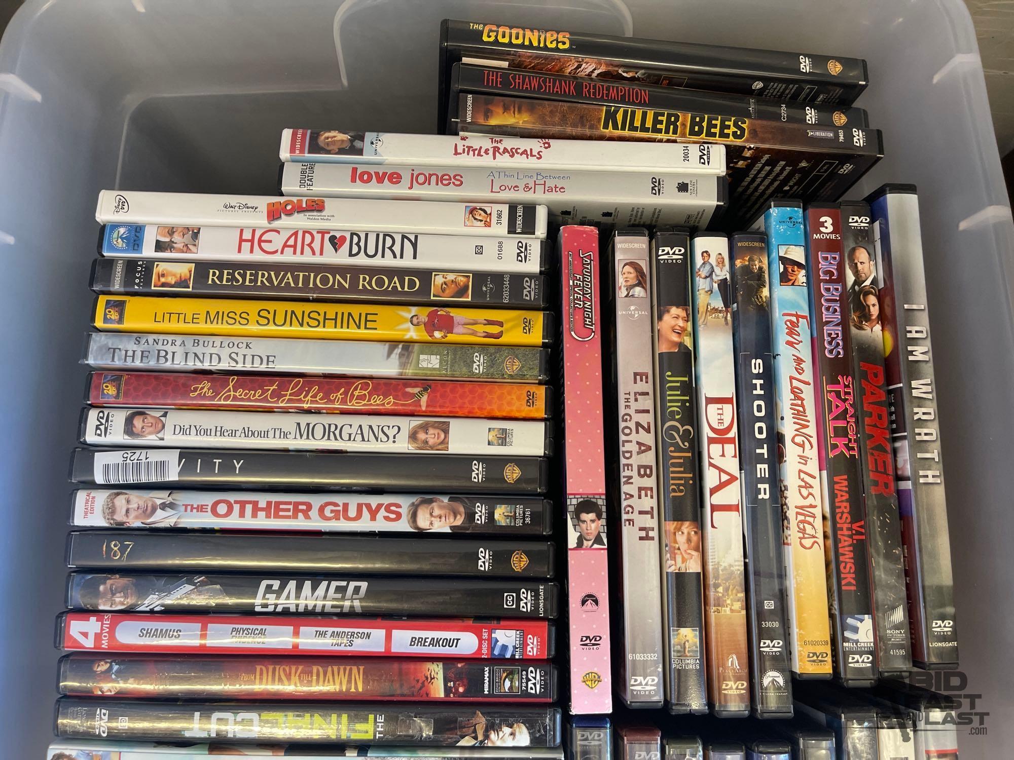 (12) Totes Full of DVDs