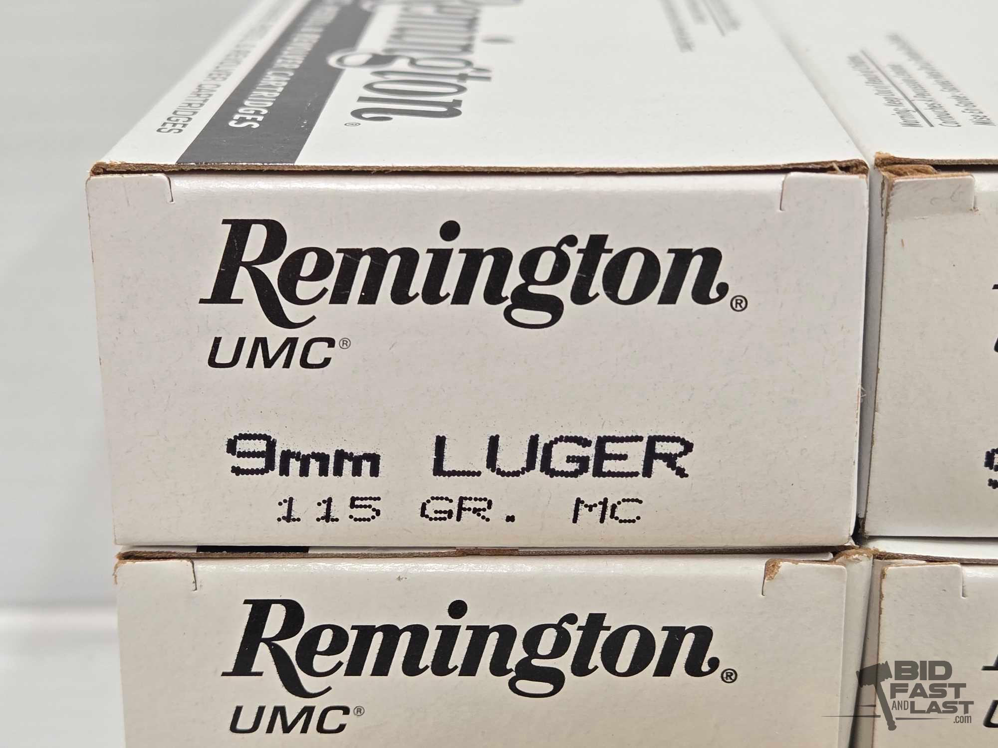 NEW!!! (300) Rounds of Remington 9mm Luger Ammo
