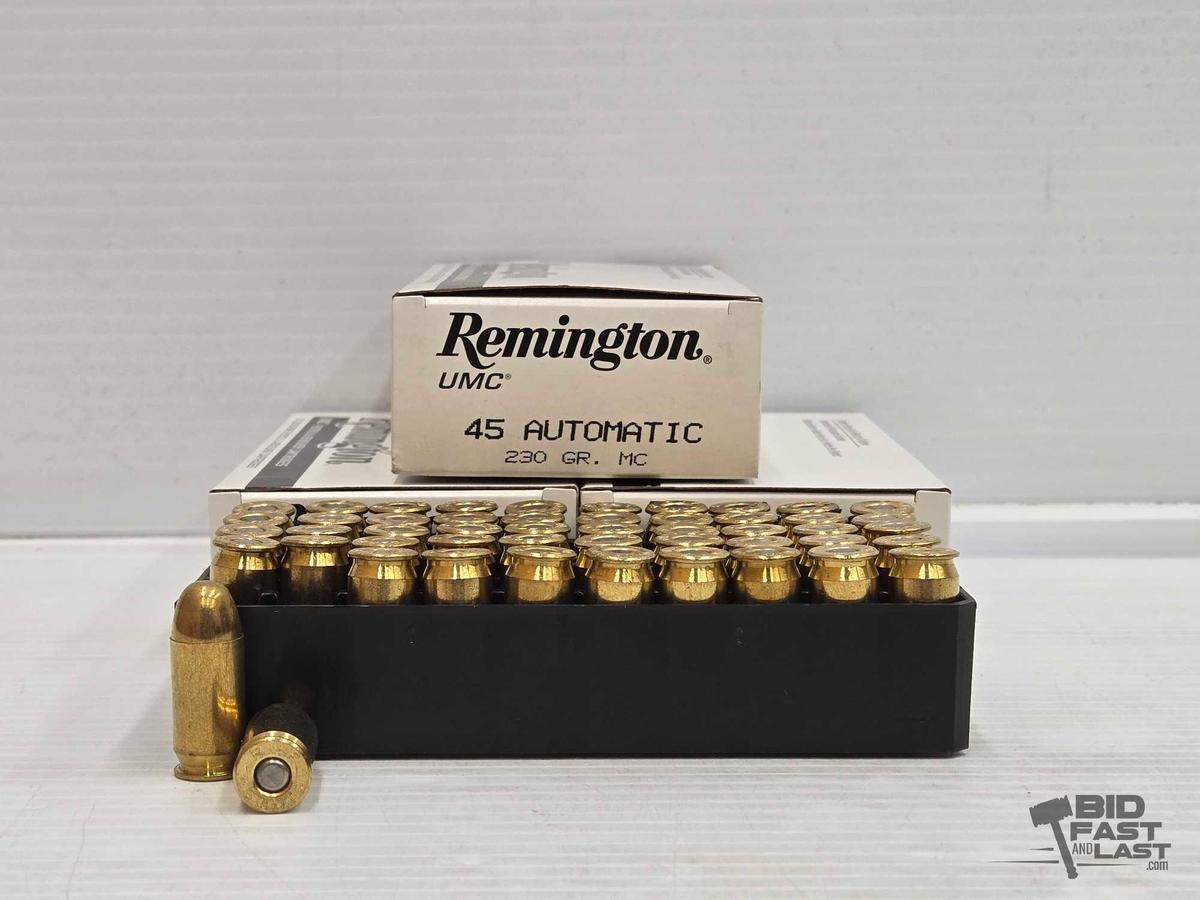 NEW!!! (150) Rounds of Remington 45 Automatic Ammo
