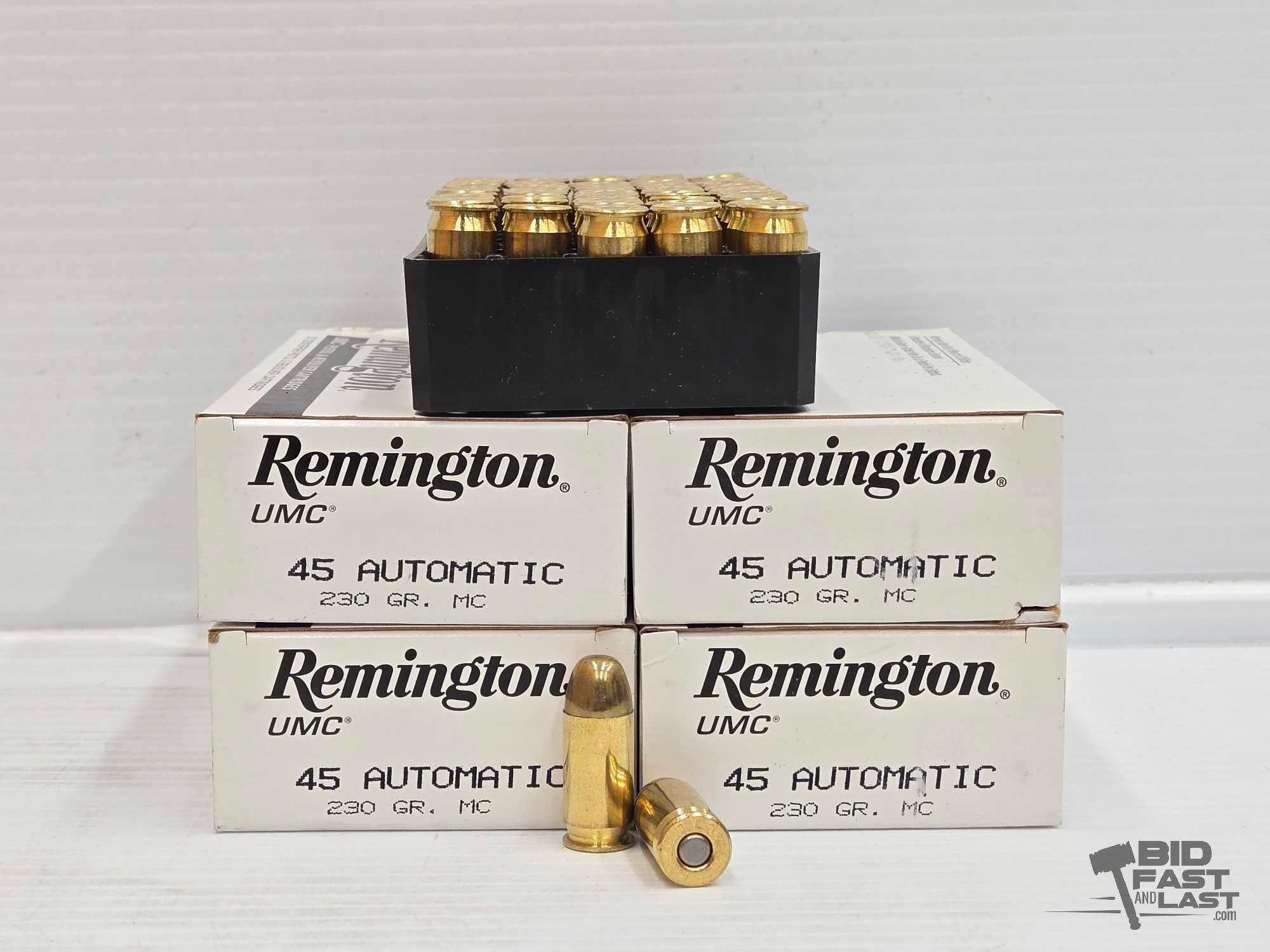 NEW!!! (200) Rounds of Remington 45 Automatic Ammo