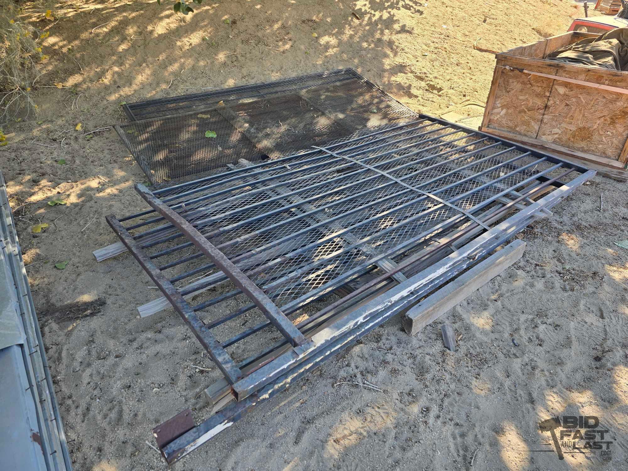 3 Rod Iron Gates and 1 Mesh Gate