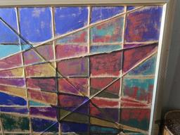 Framed Christopher Dunlap Painted Canvas