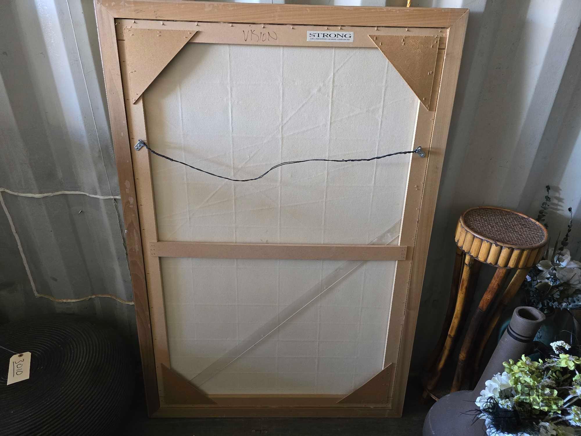 Framed Christopher Dunlap Painted Canvas