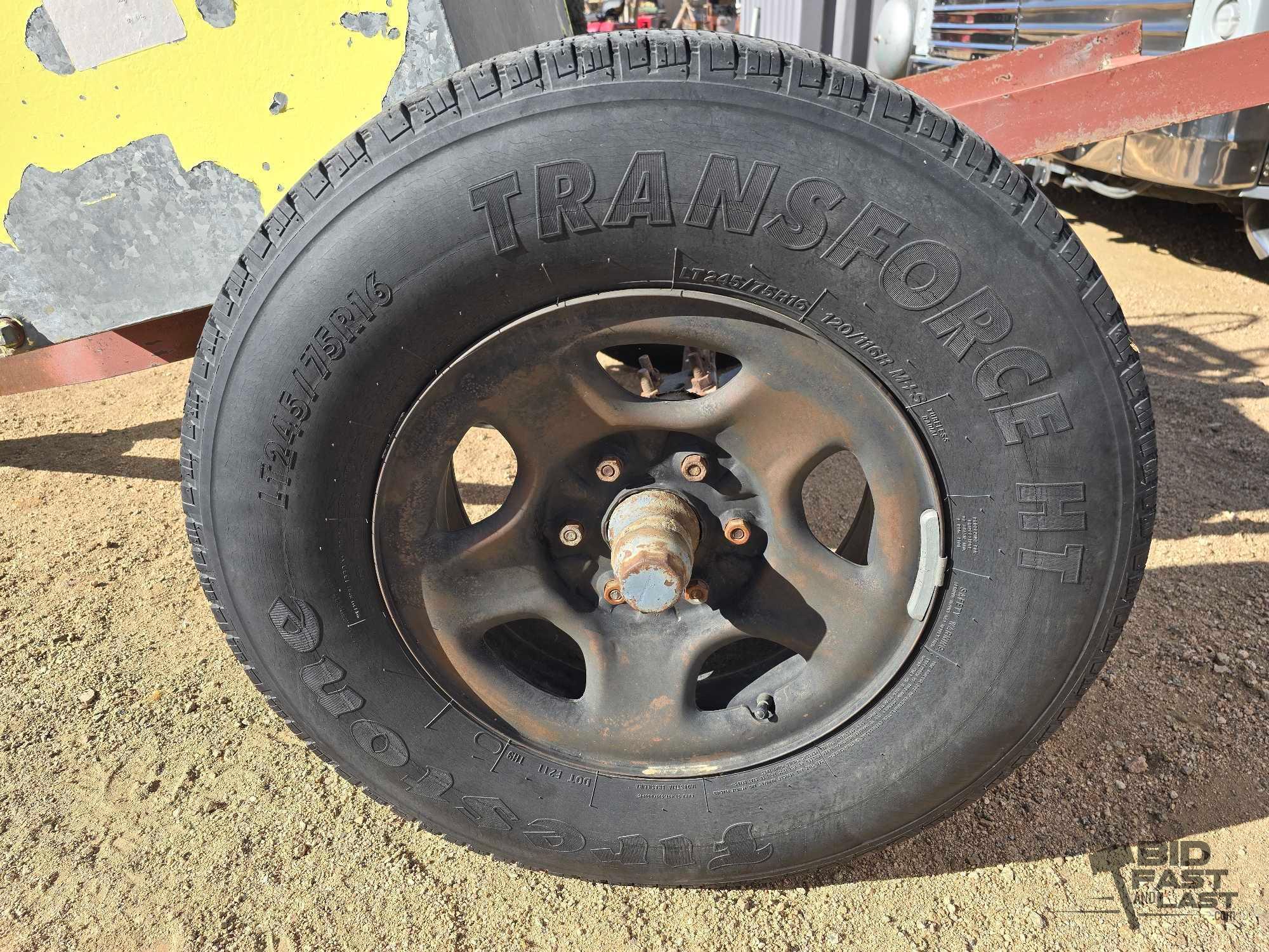 Trailer with Fire Hose and Tank