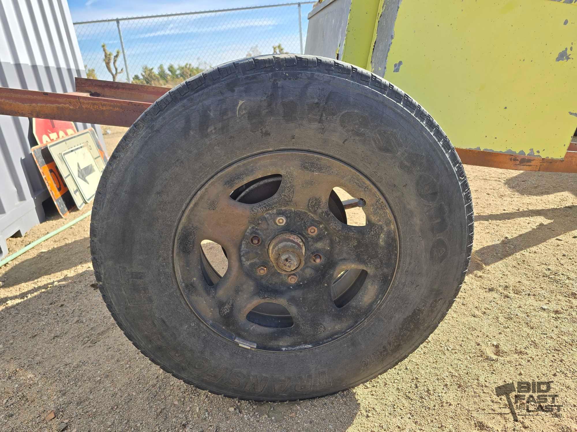 Trailer with Fire Hose and Tank