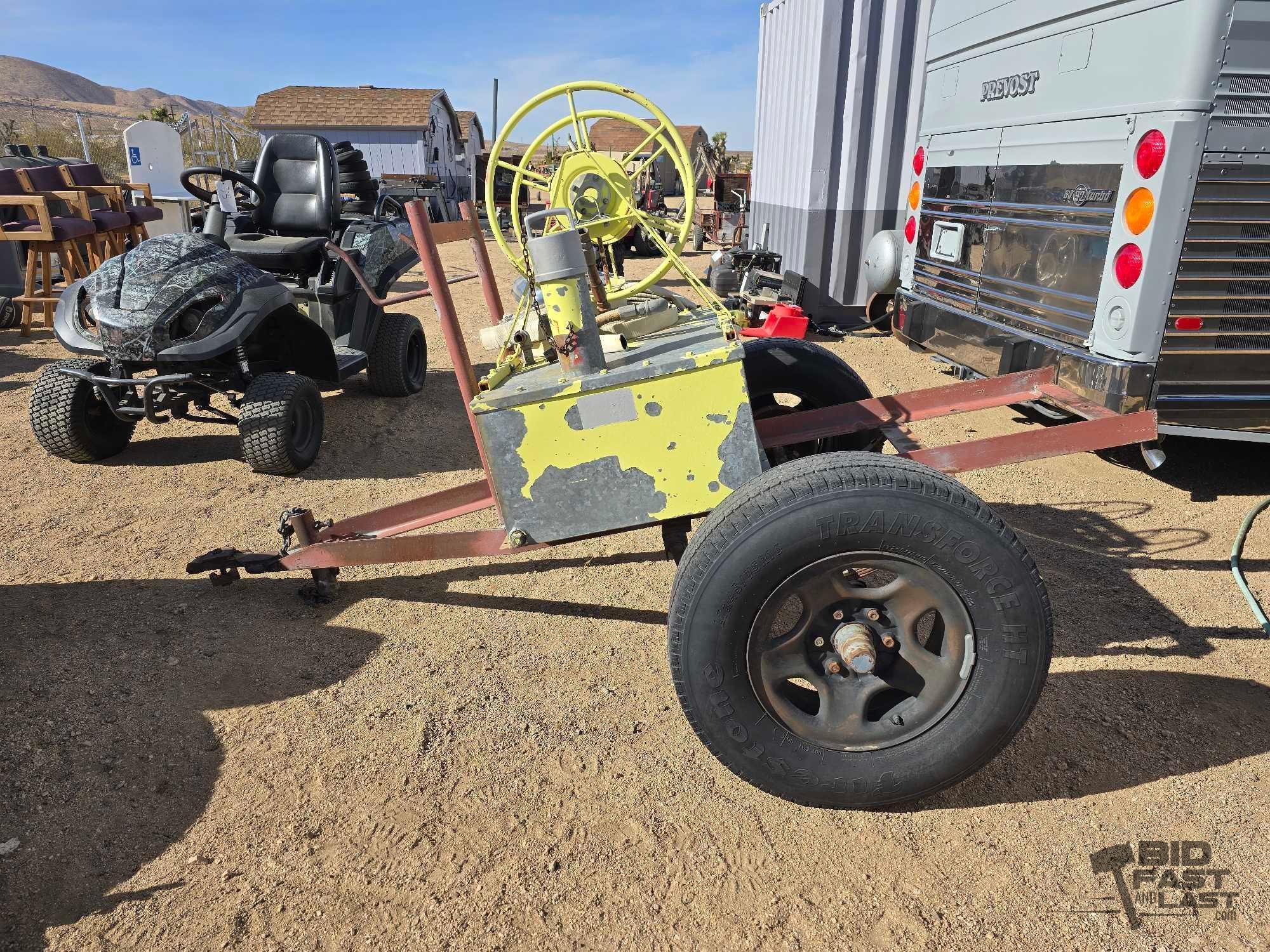 Trailer with Fire Hose and Tank