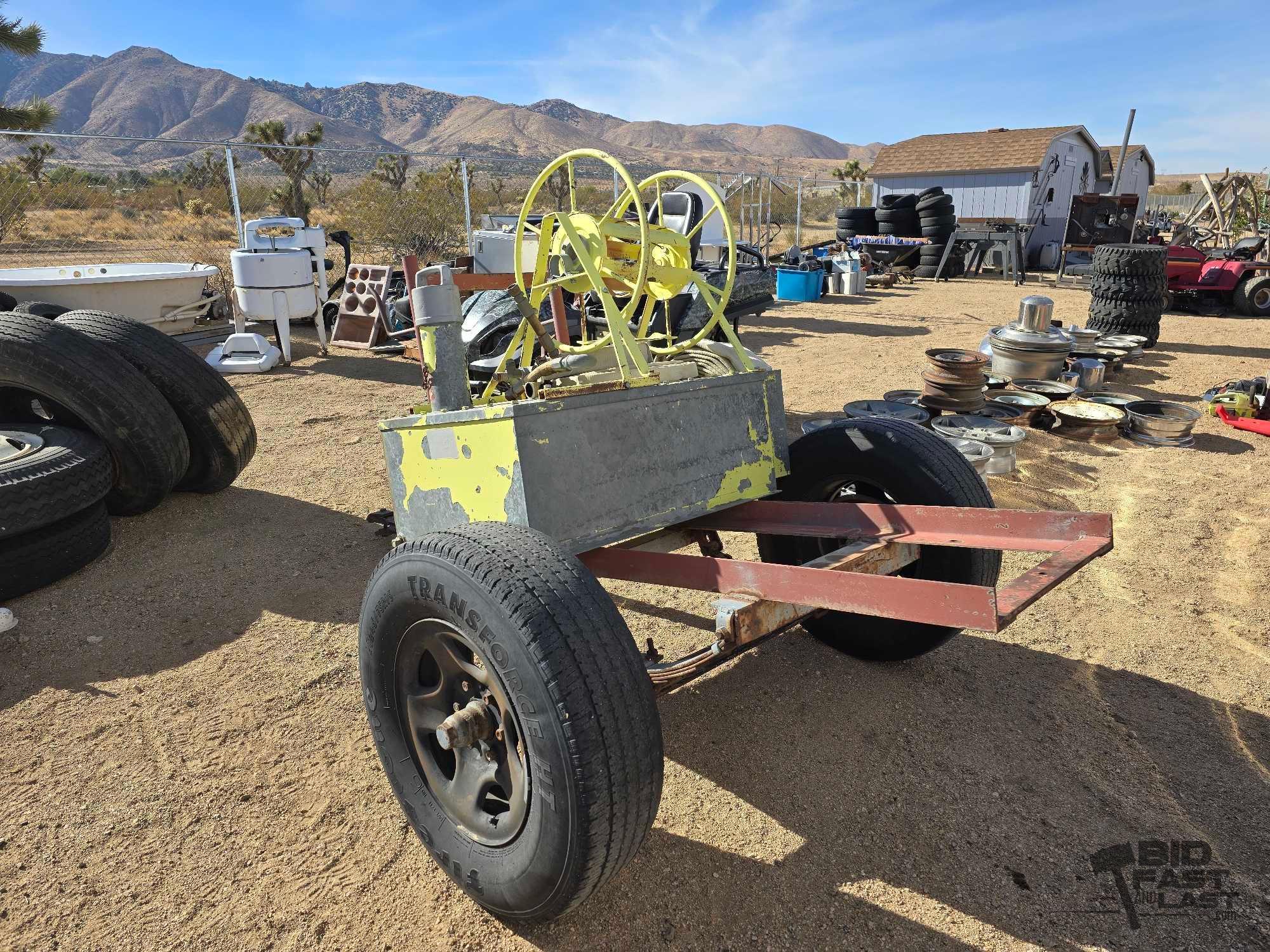Trailer with Fire Hose and Tank