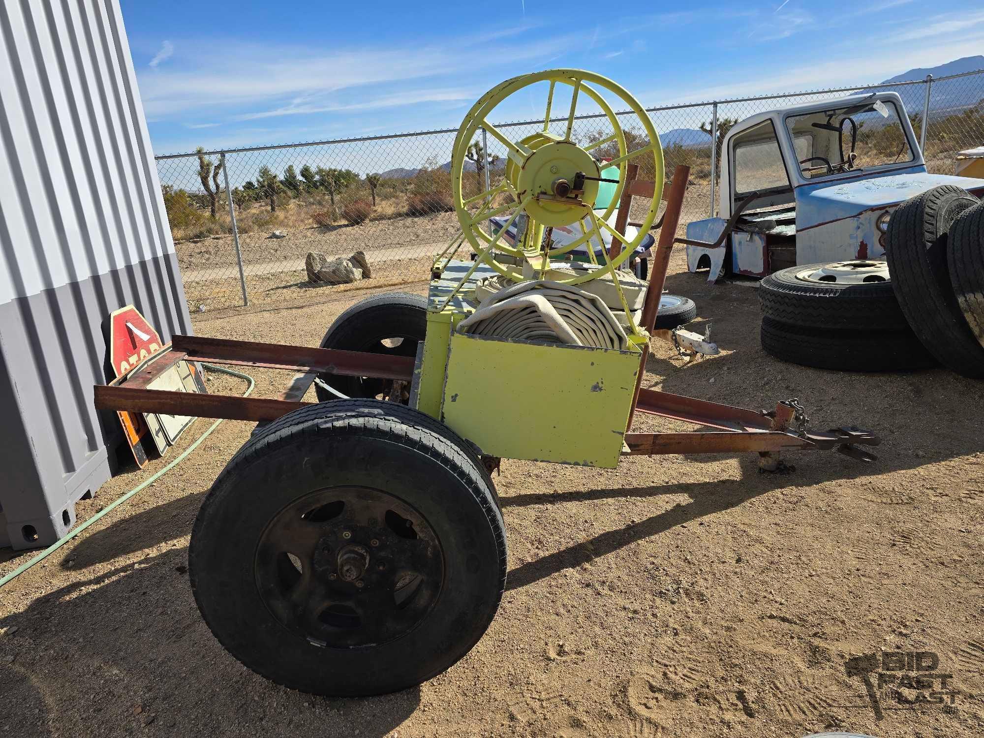 Trailer with Fire Hose and Tank