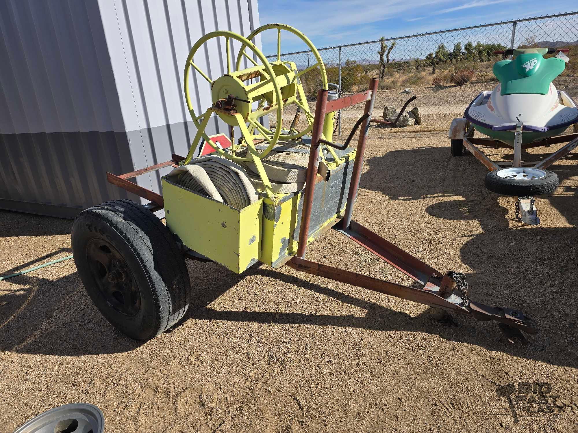 Trailer with Fire Hose and Tank