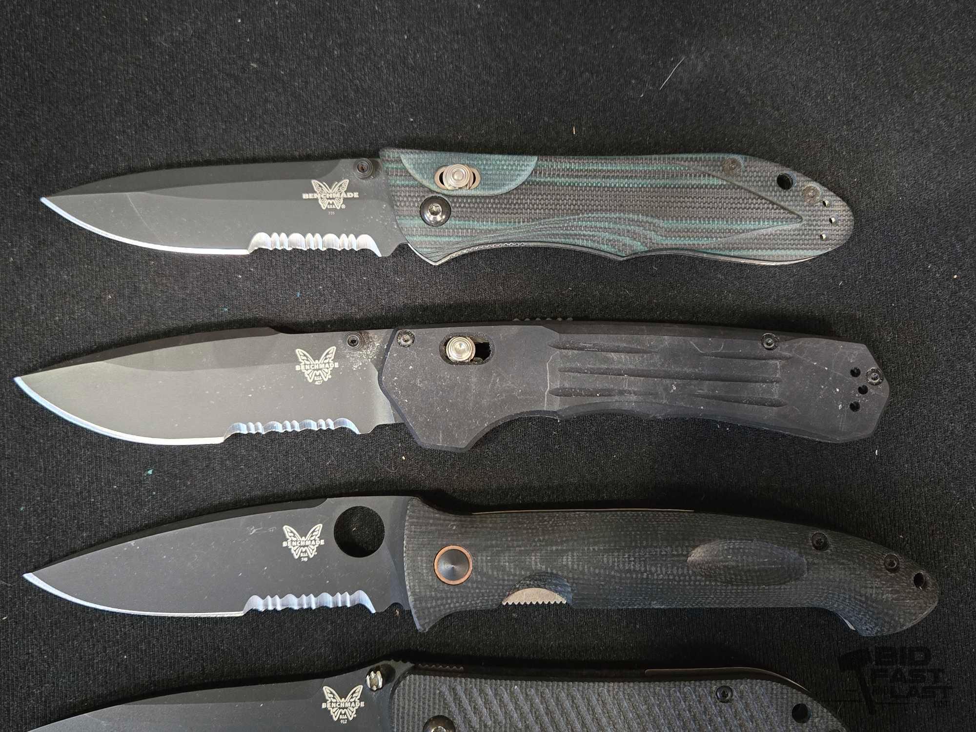 (5) Benchmade Pocket Knives