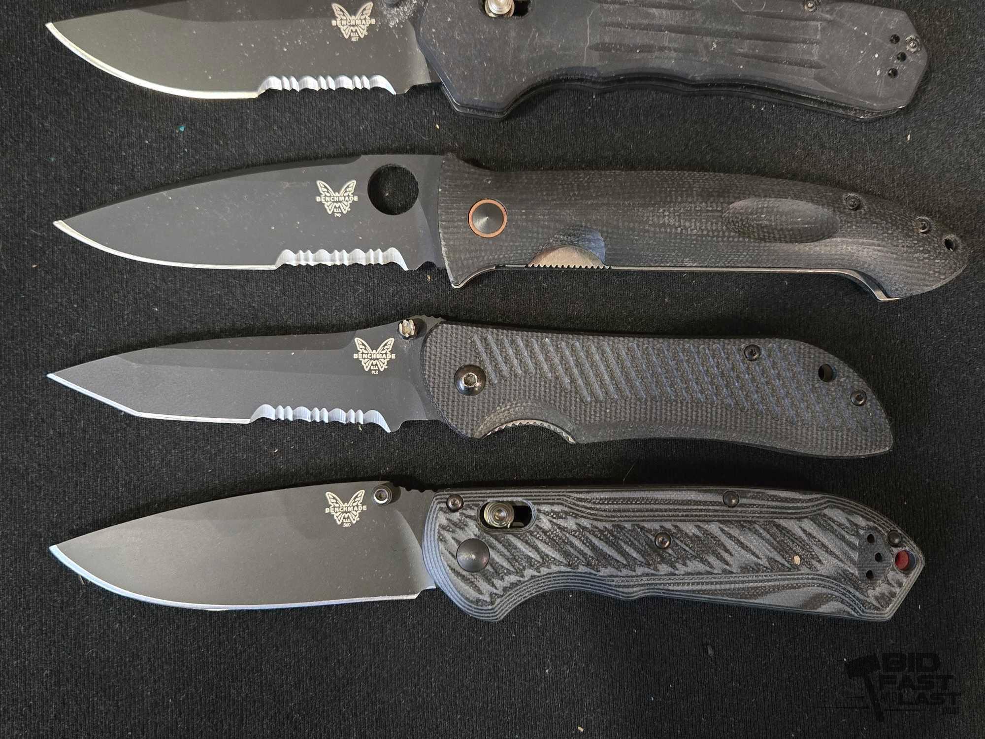 (5) Benchmade Pocket Knives