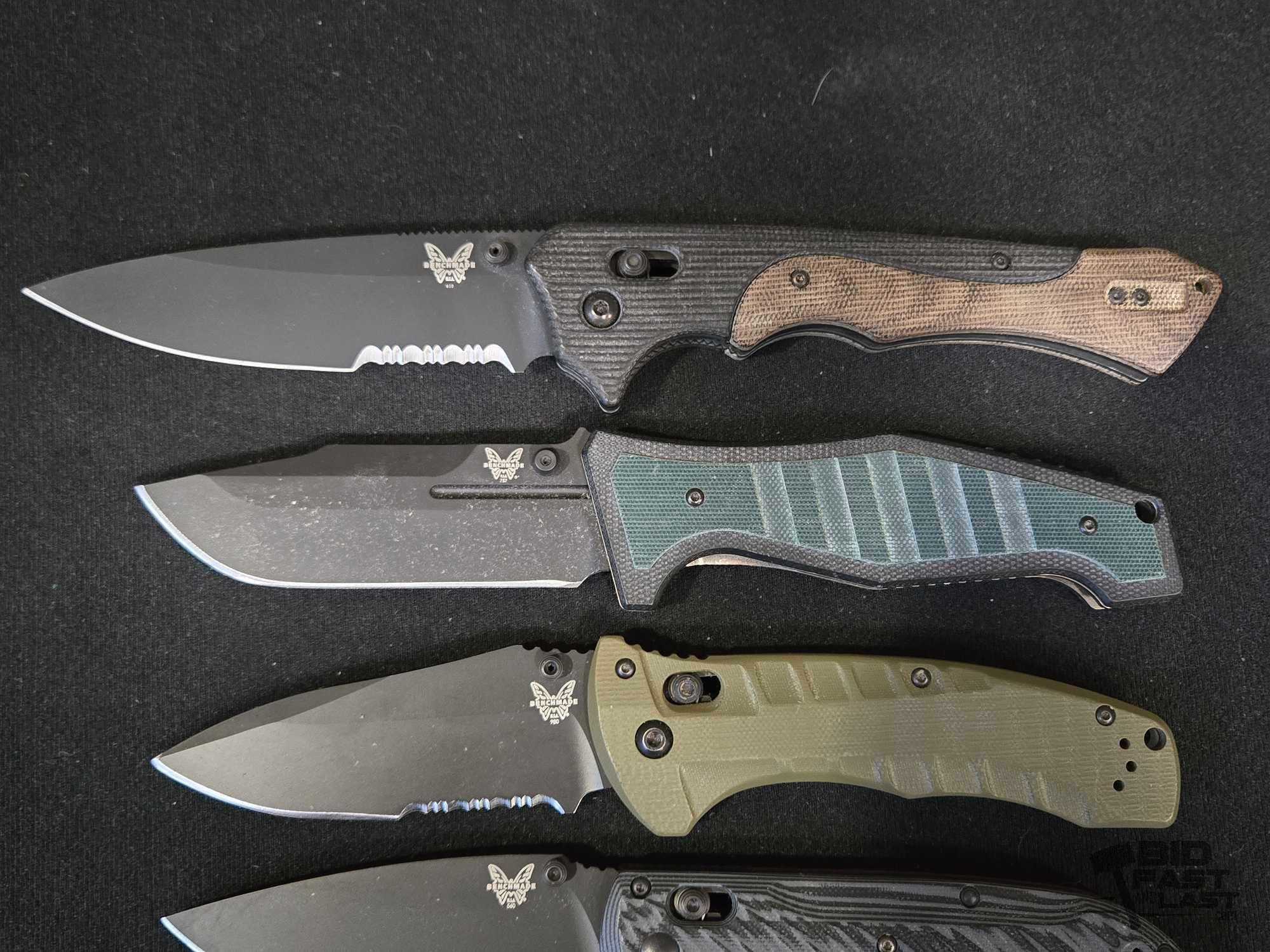 (5) Benchmade Pocket Knives