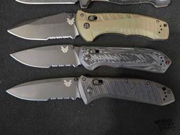 (5) Benchmade Pocket Knives