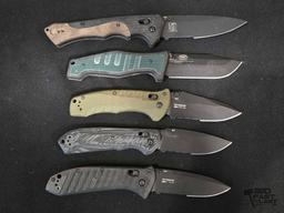 (5) Benchmade Pocket Knives