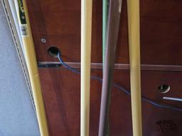 (2) Rakes, (2) Fruit Pickers and Stick