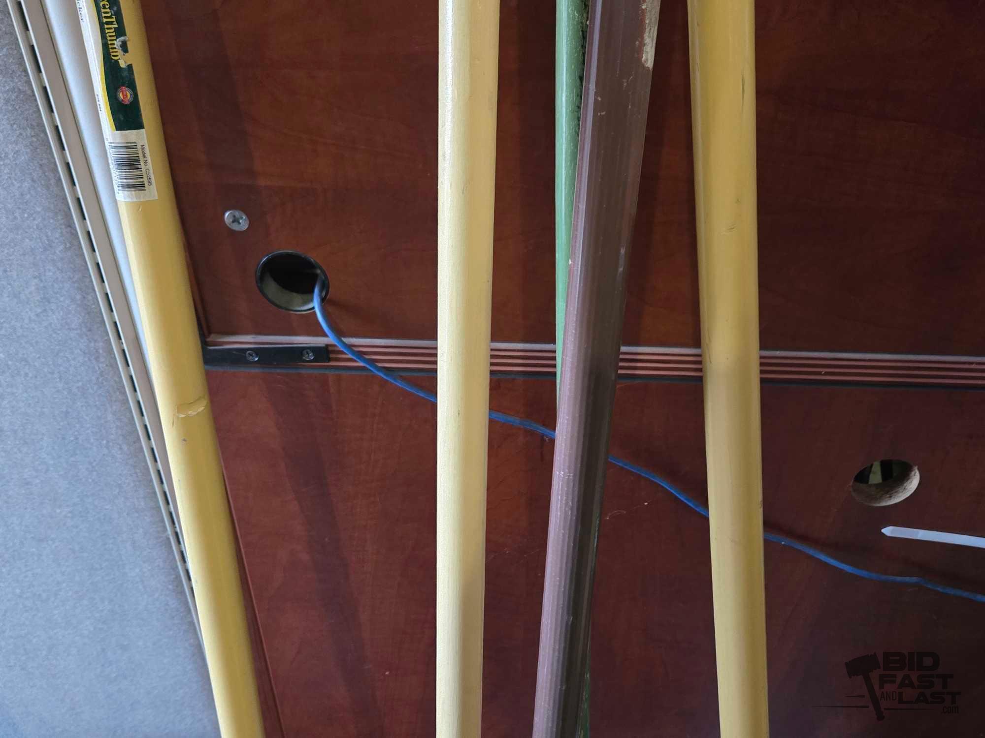 (2) Rakes, (2) Fruit Pickers and Stick