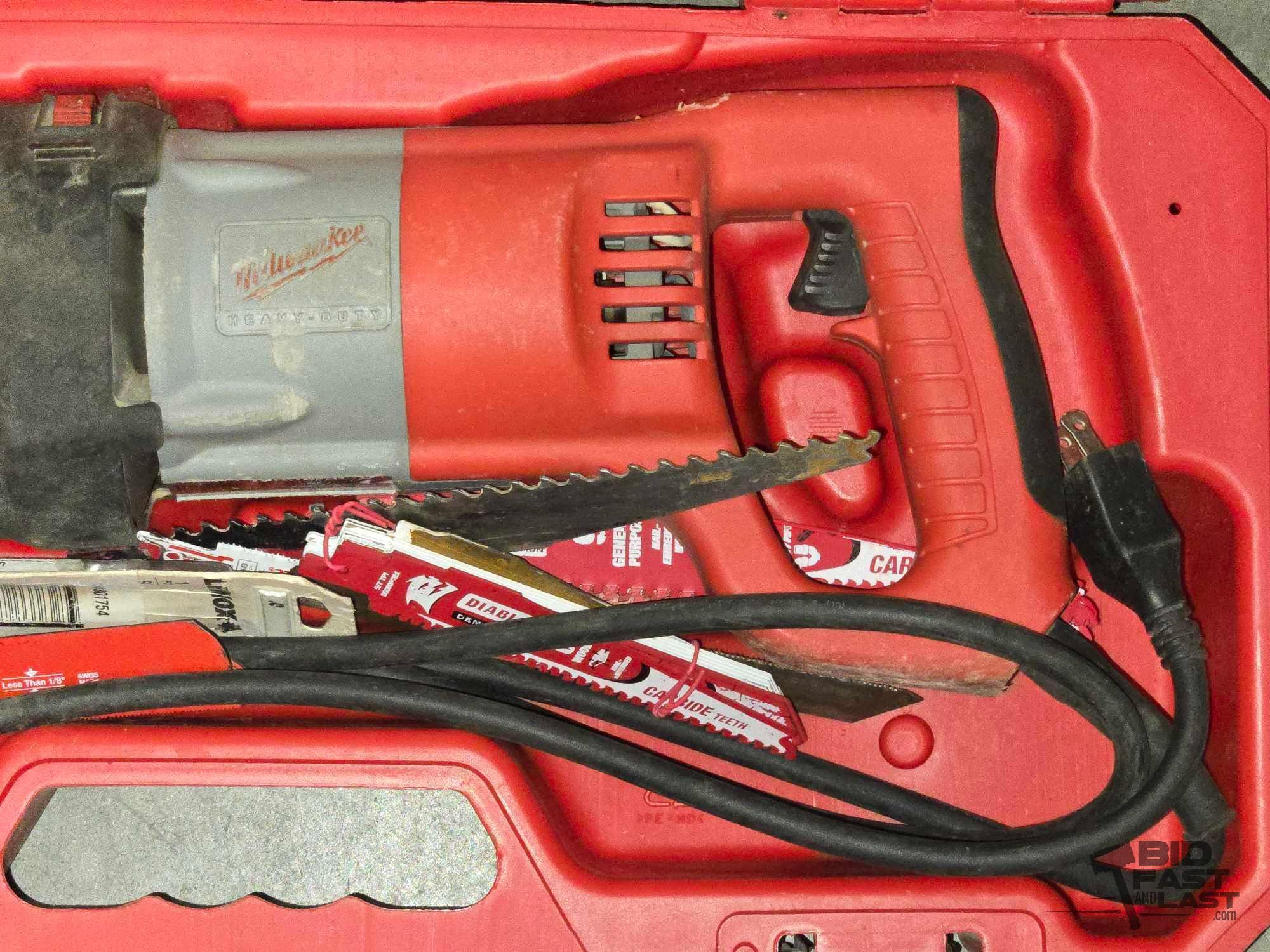 Milwaukee Orbital Sawzall and Case