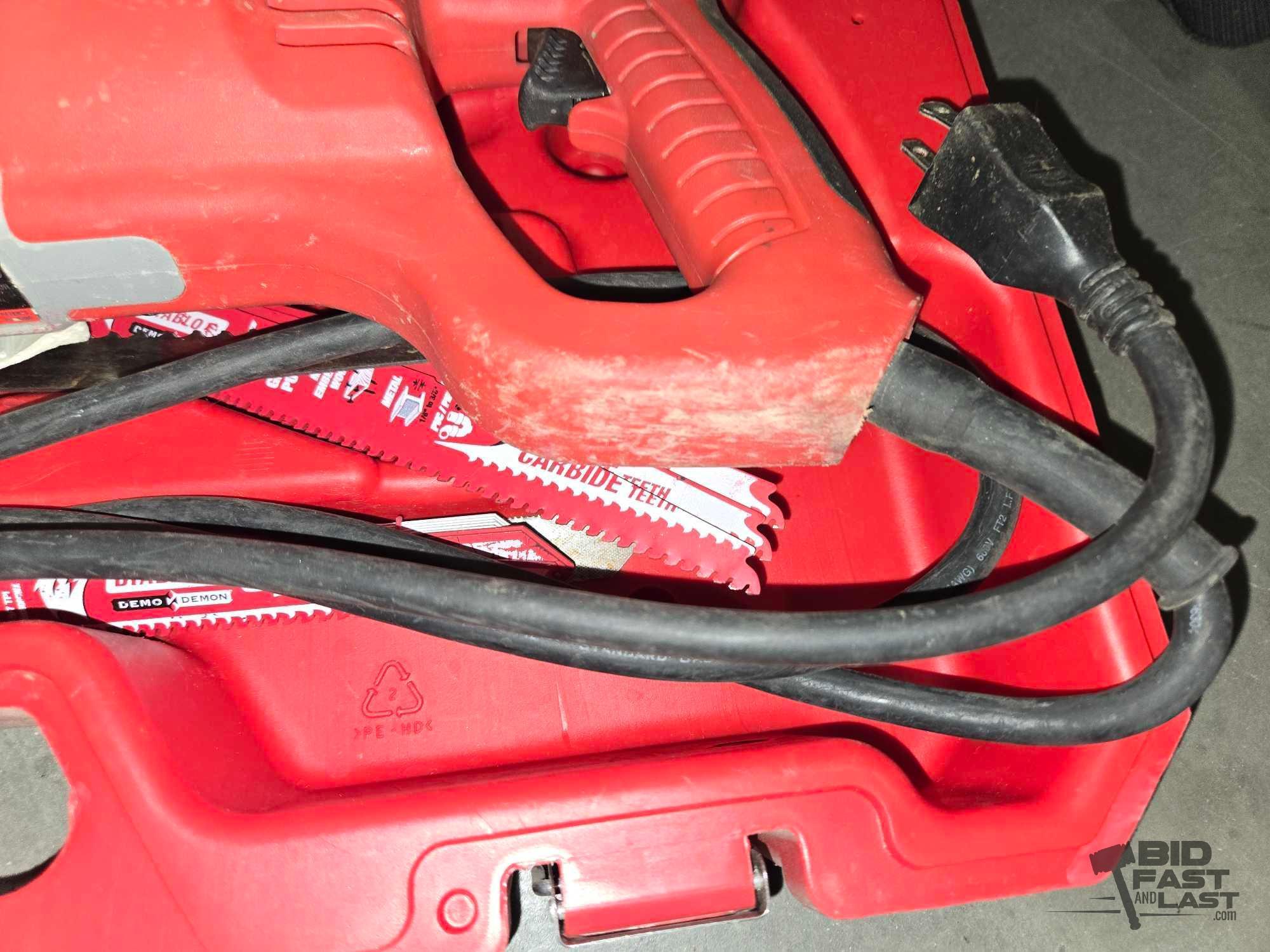 Milwaukee Orbital Sawzall and Case