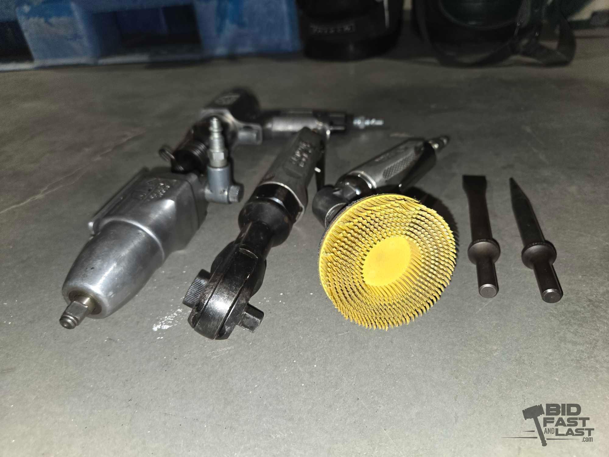 (4) MACTO Pneumatic Tools & Attachments