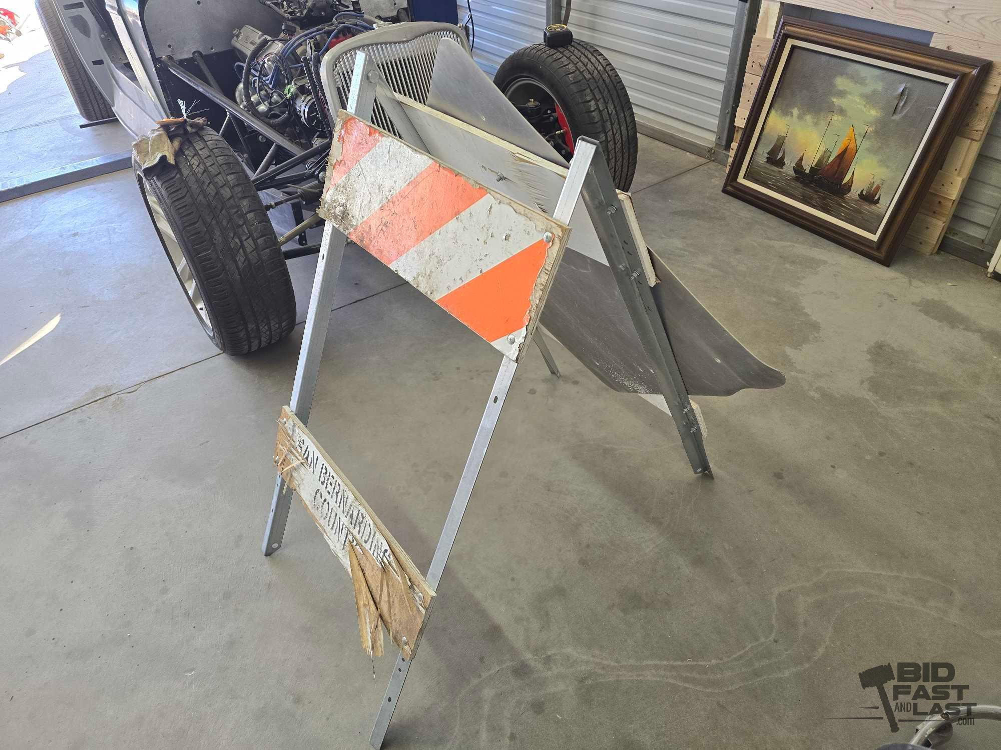 Flooded and Reserved Parking #4 Metal Signs