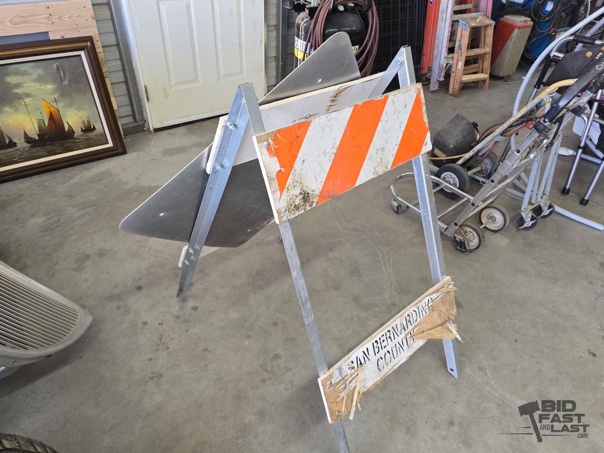 Flooded and Reserved Parking #4 Metal Signs