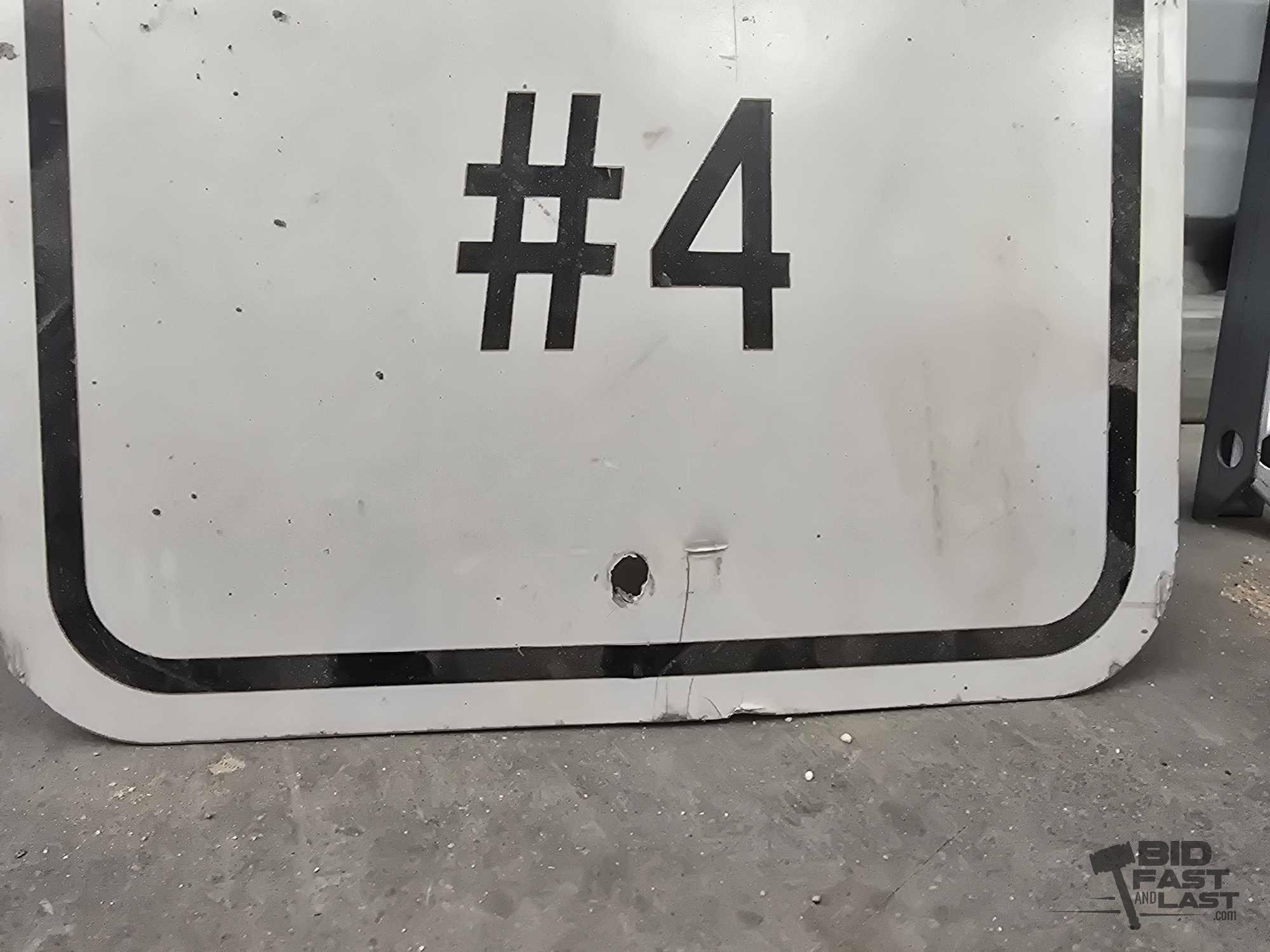 Flooded and Reserved Parking #4 Metal Signs