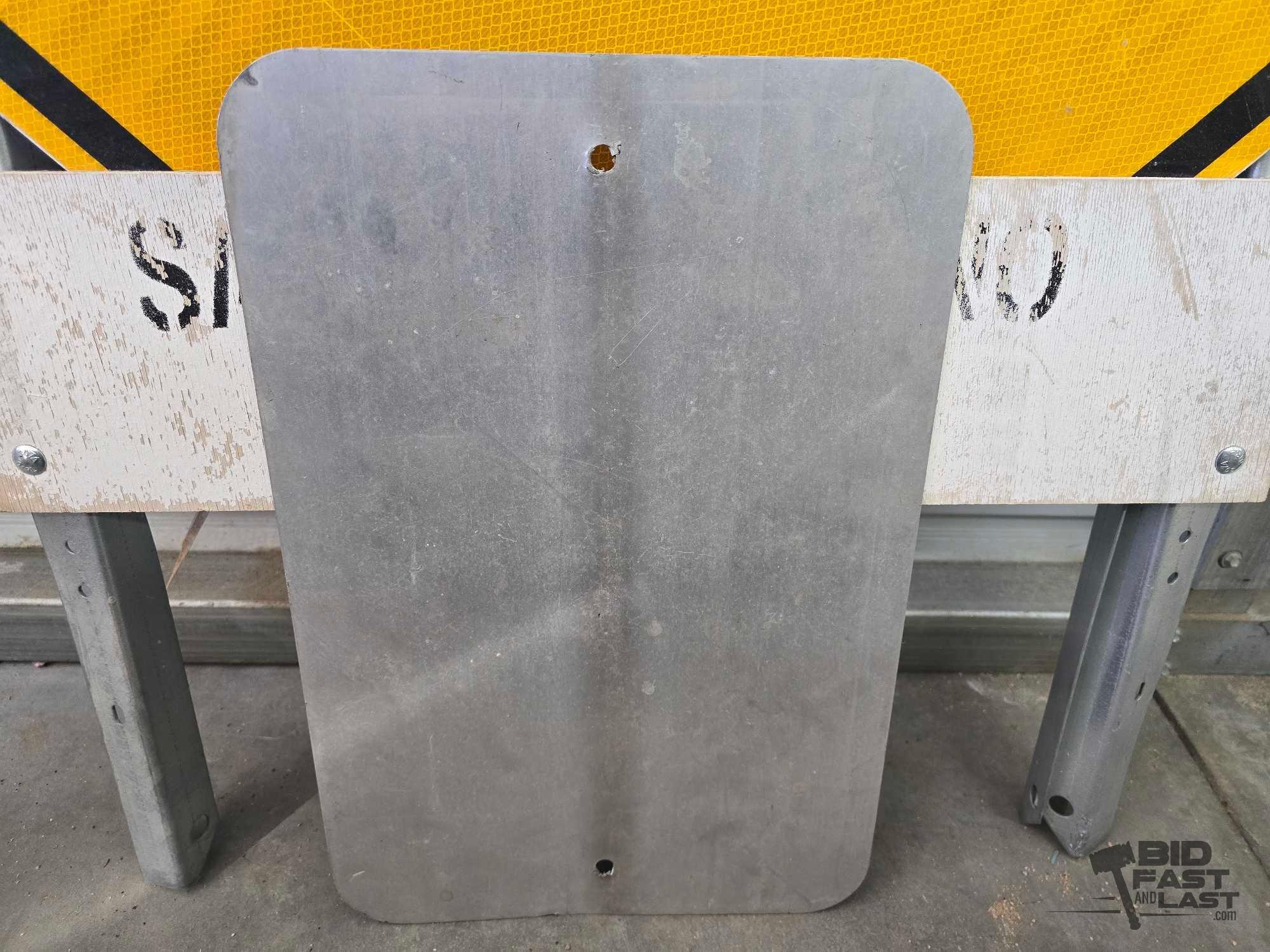Flooded and Reserved Parking #4 Metal Signs