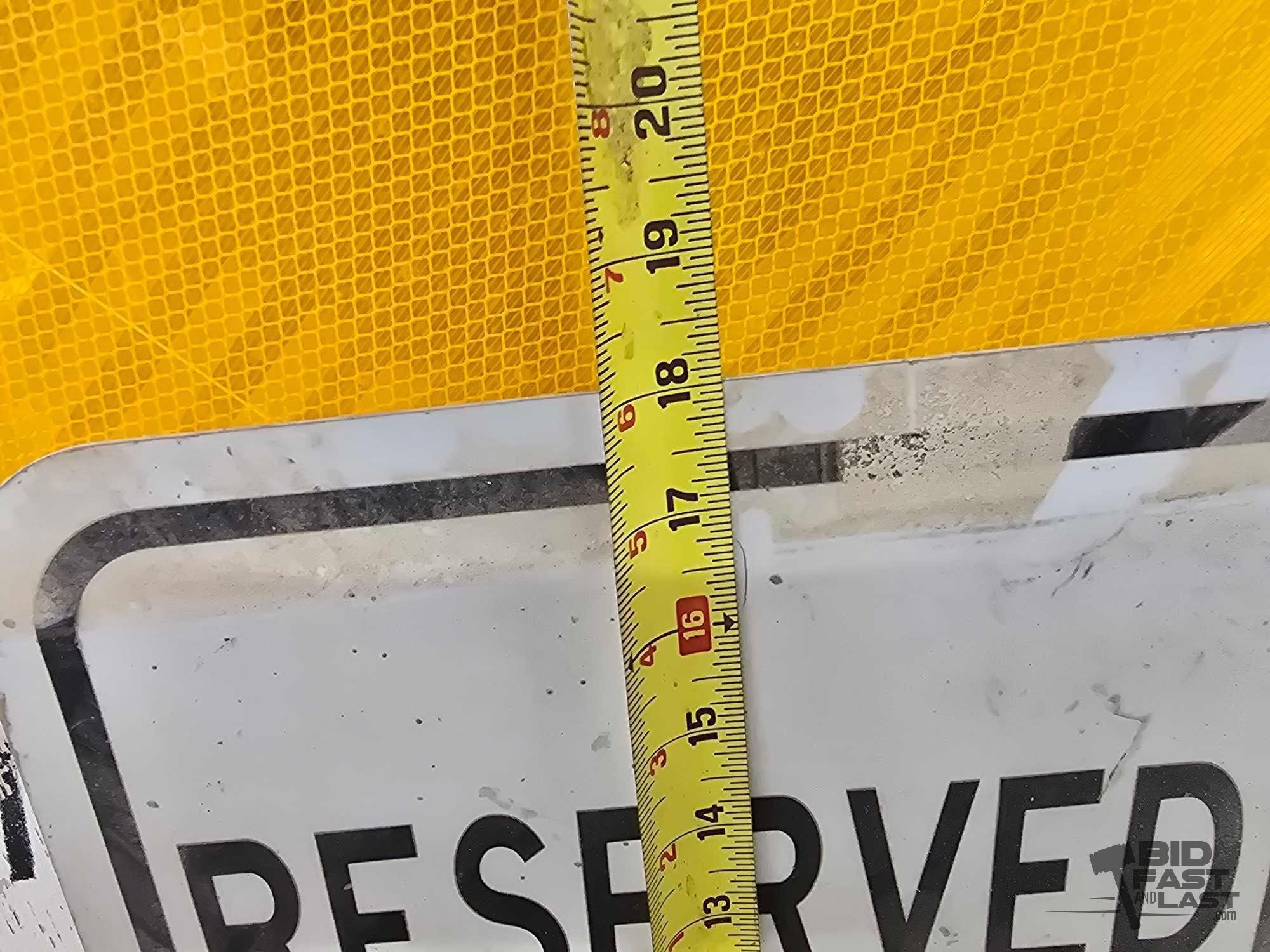 Flooded and Reserved Parking #4 Metal Signs