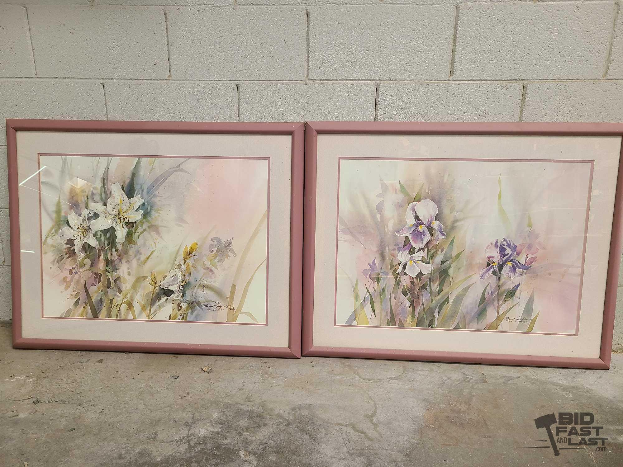 (2) Signed Framed Brent Houghton Prints