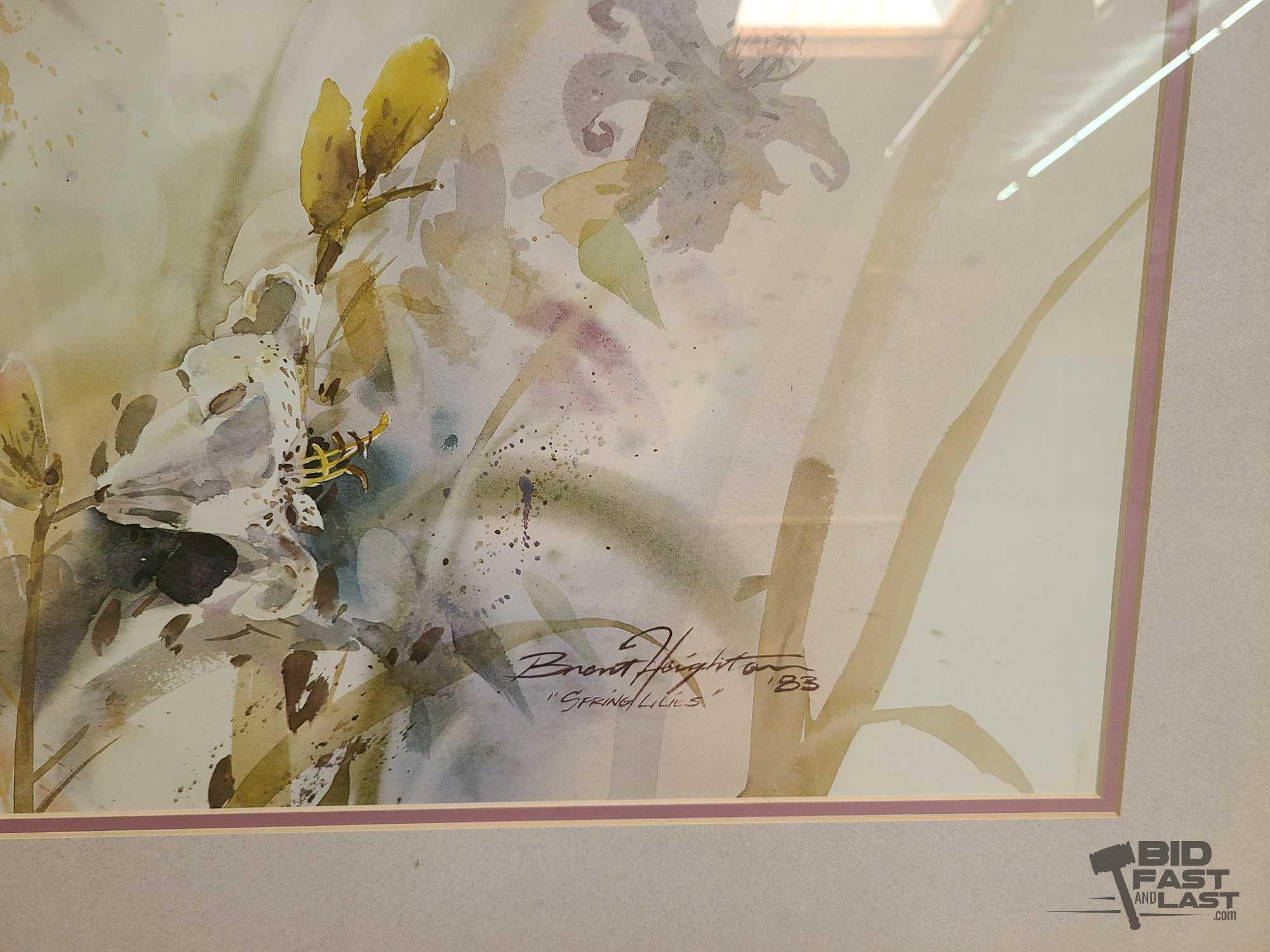 (2) Signed Framed Brent Houghton Prints