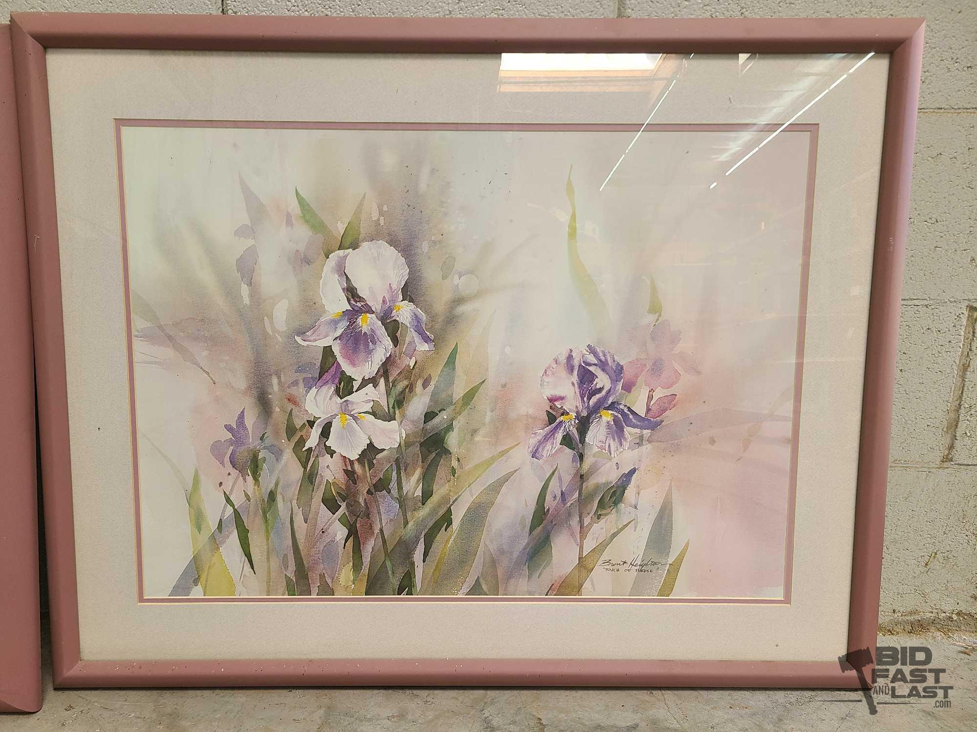 (2) Signed Framed Brent Houghton Prints