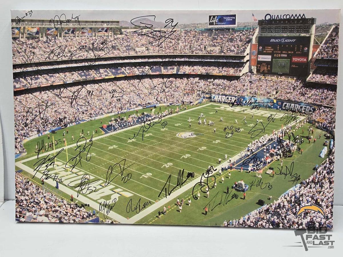 Chargers Signed Canvas