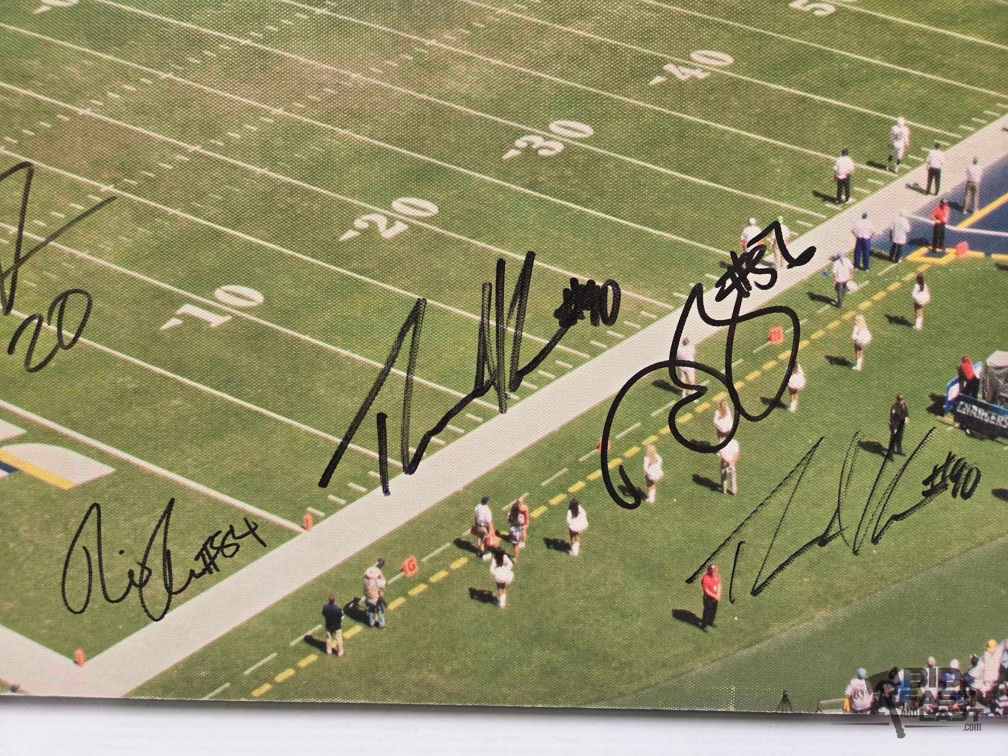 Chargers Signed Canvas