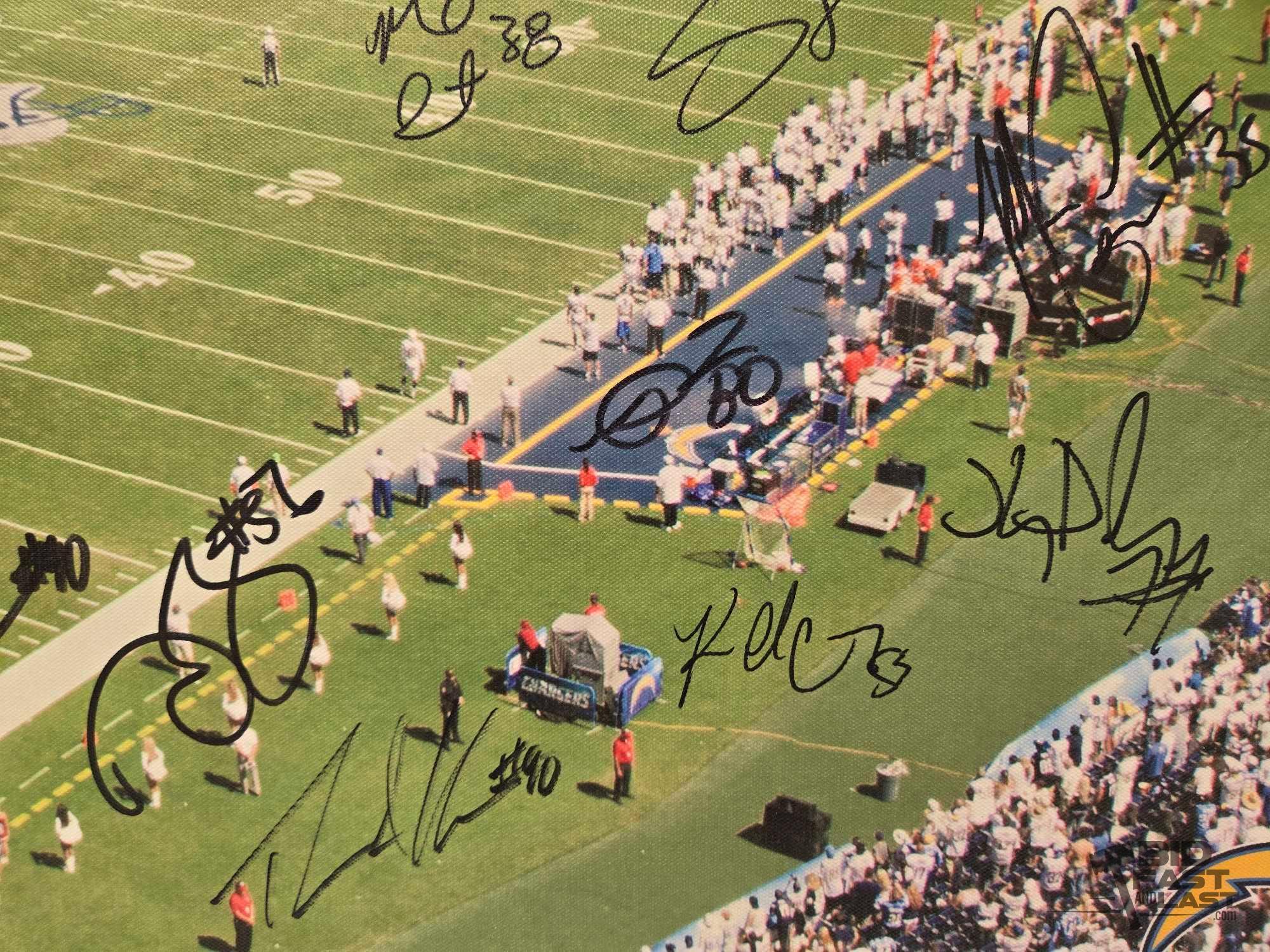 Chargers Signed Canvas