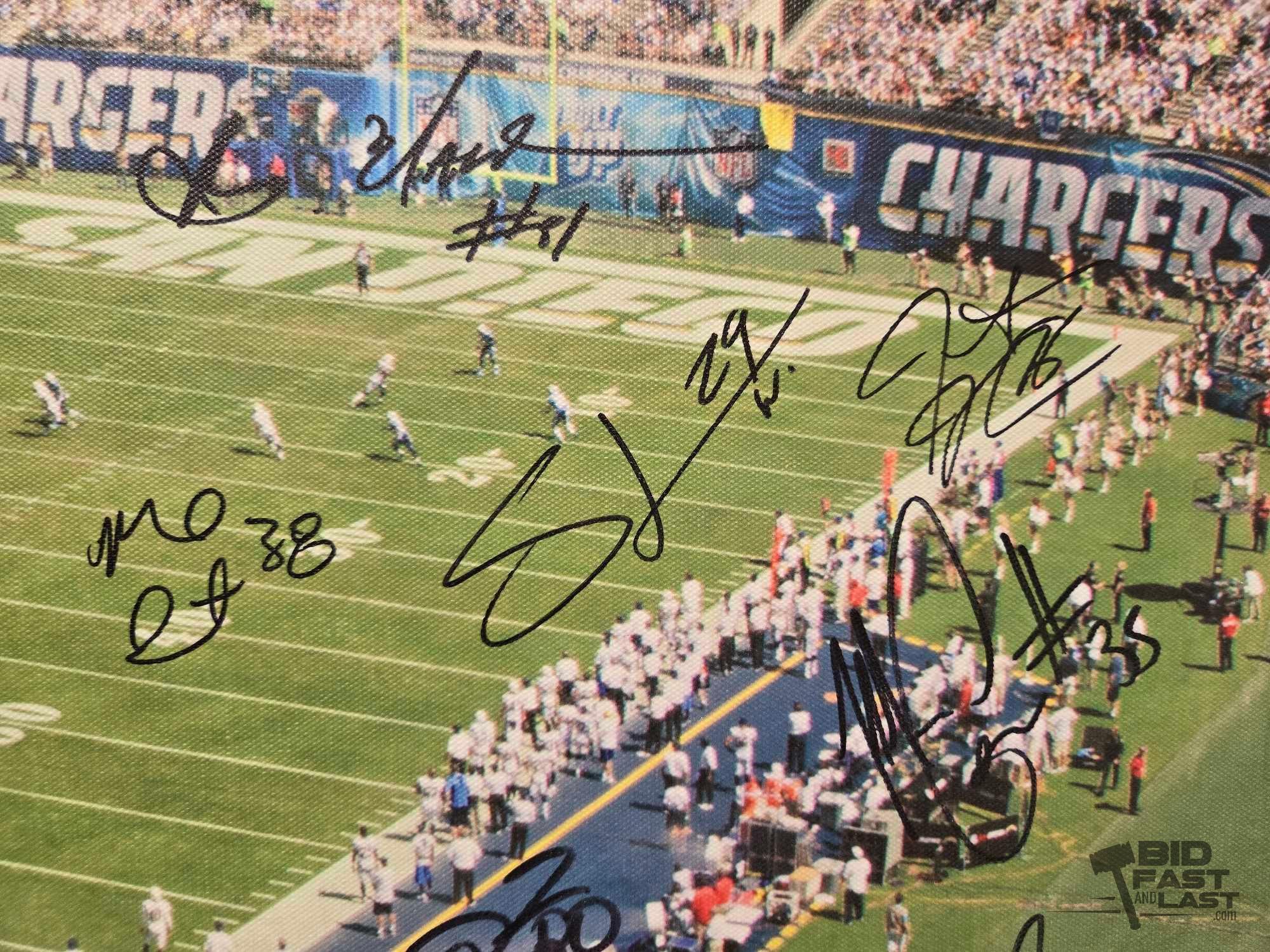 Chargers Signed Canvas