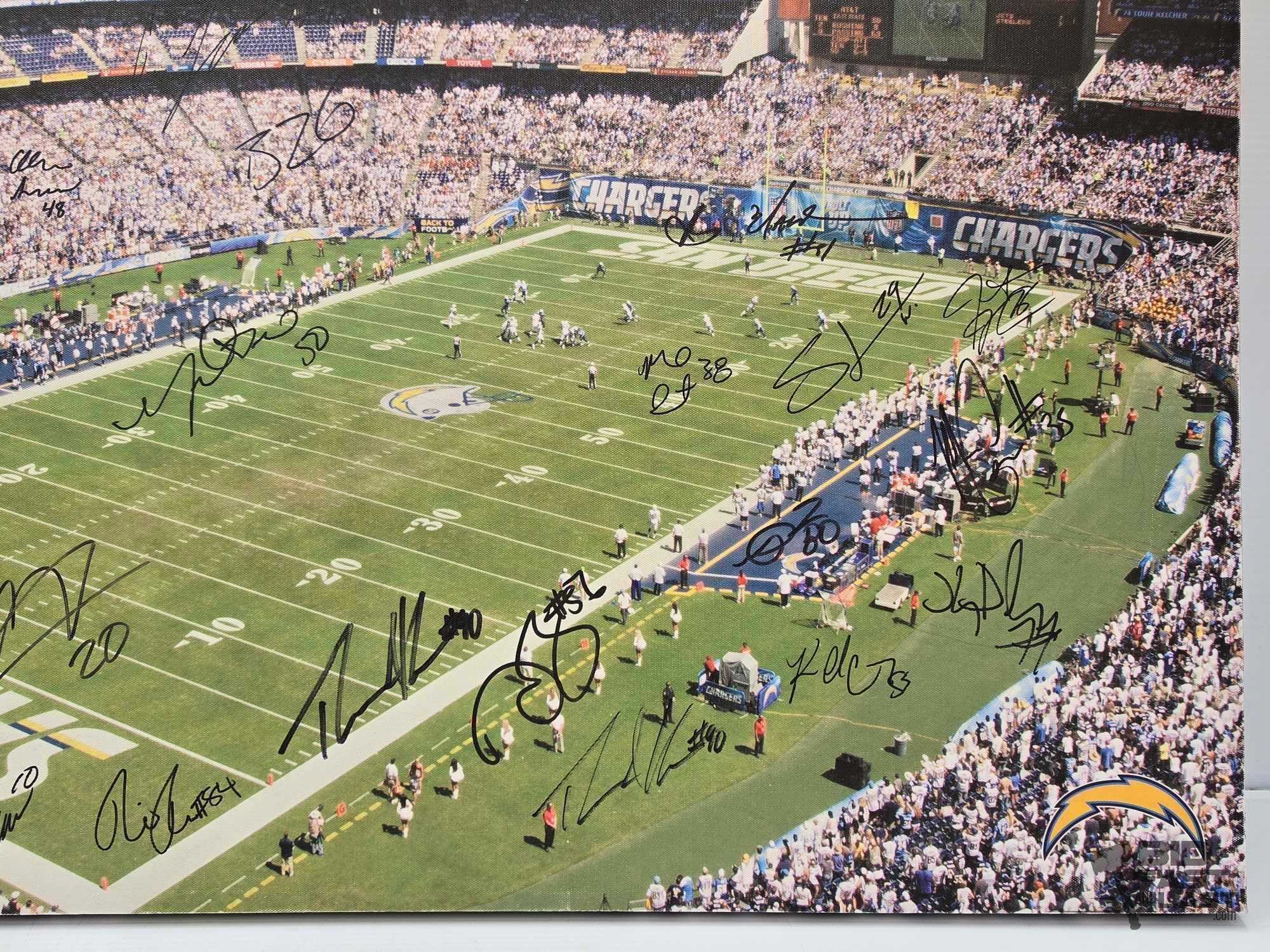 Chargers Signed Canvas