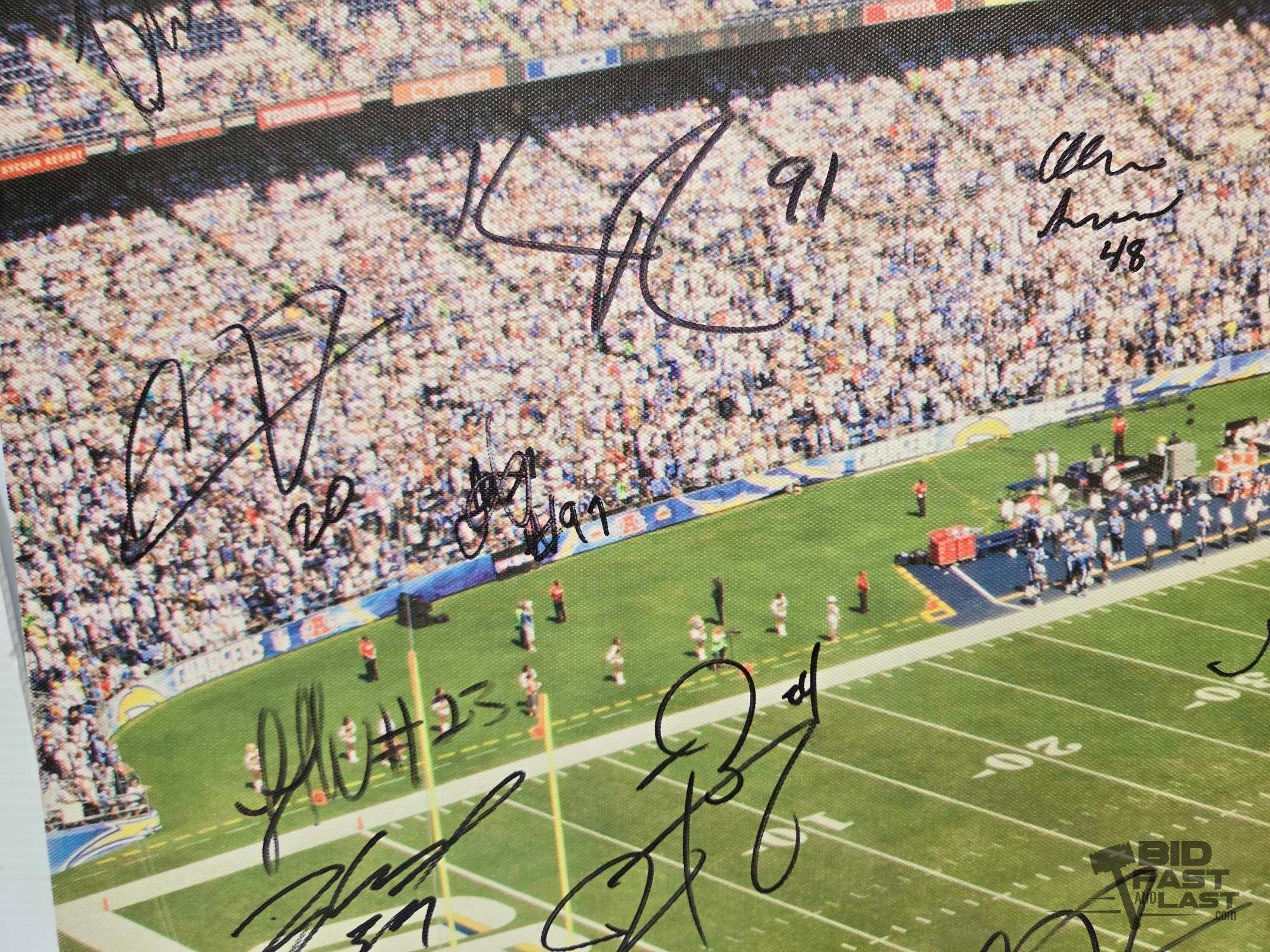 Chargers Signed Canvas