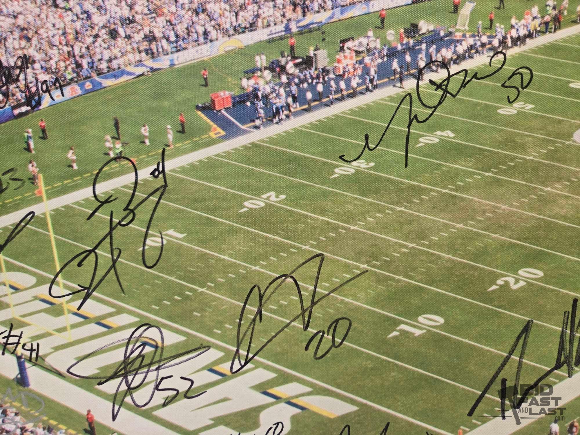 Chargers Signed Canvas