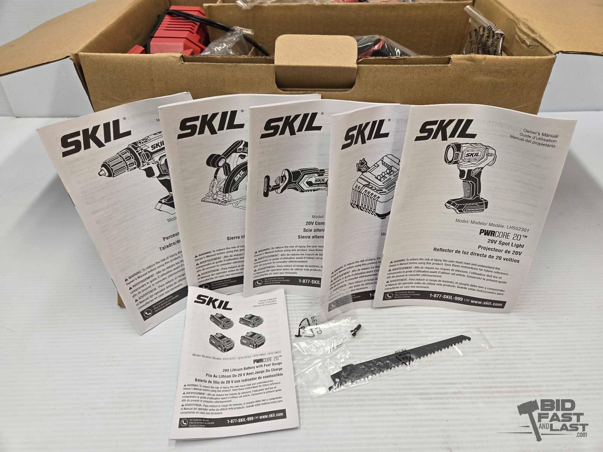 NEW!!! Skil 20V 4-Tool Combo Kit