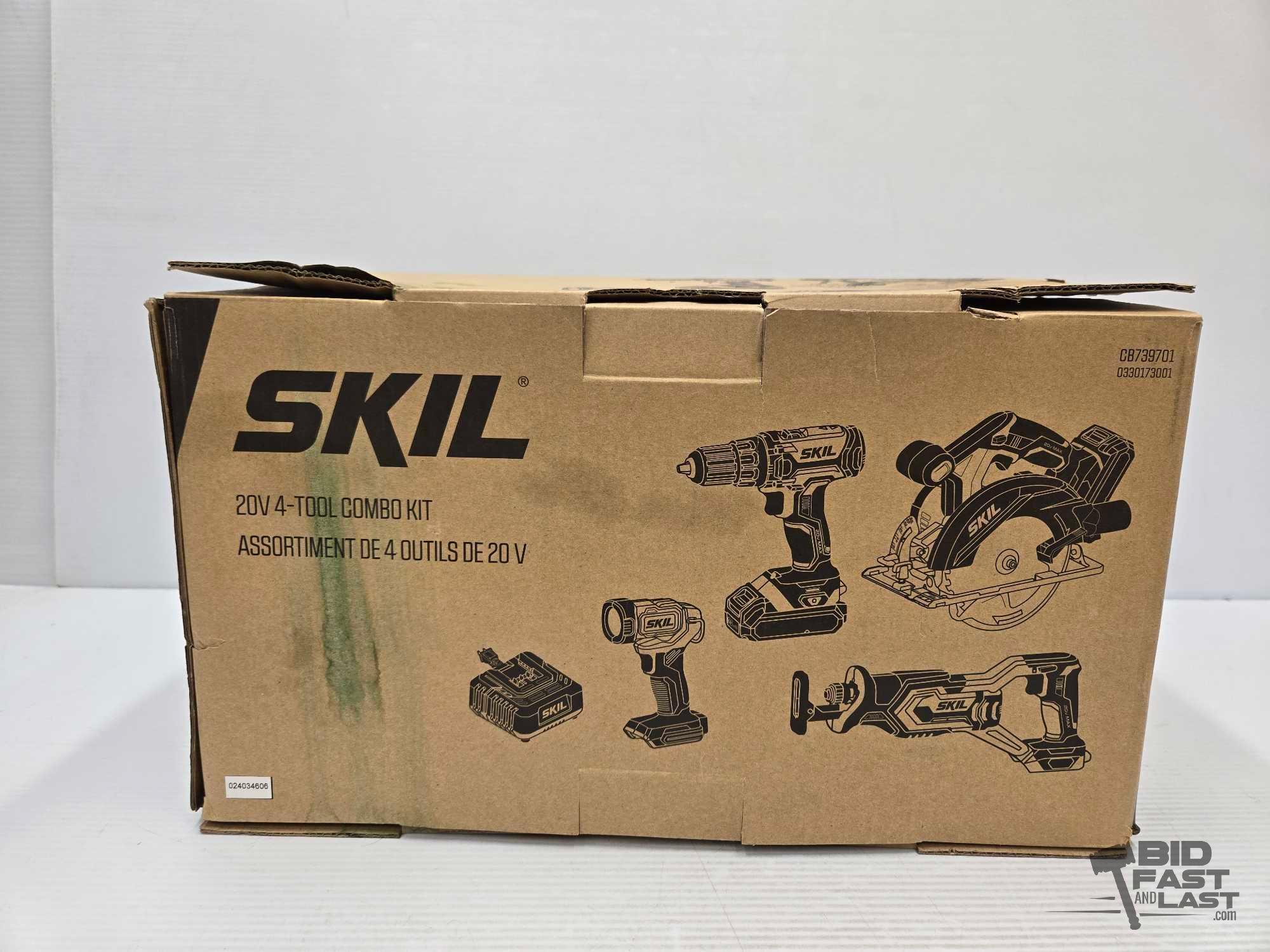 NEW!!! Skil 20V 4-Tool Combo Kit