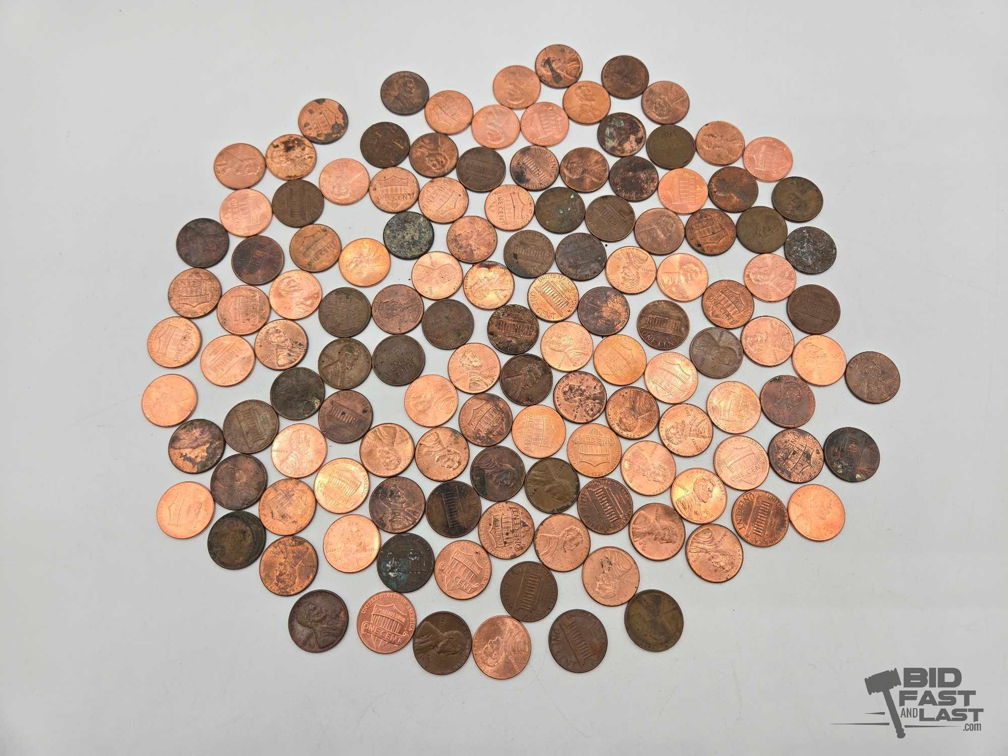 Approx 100 Pennies