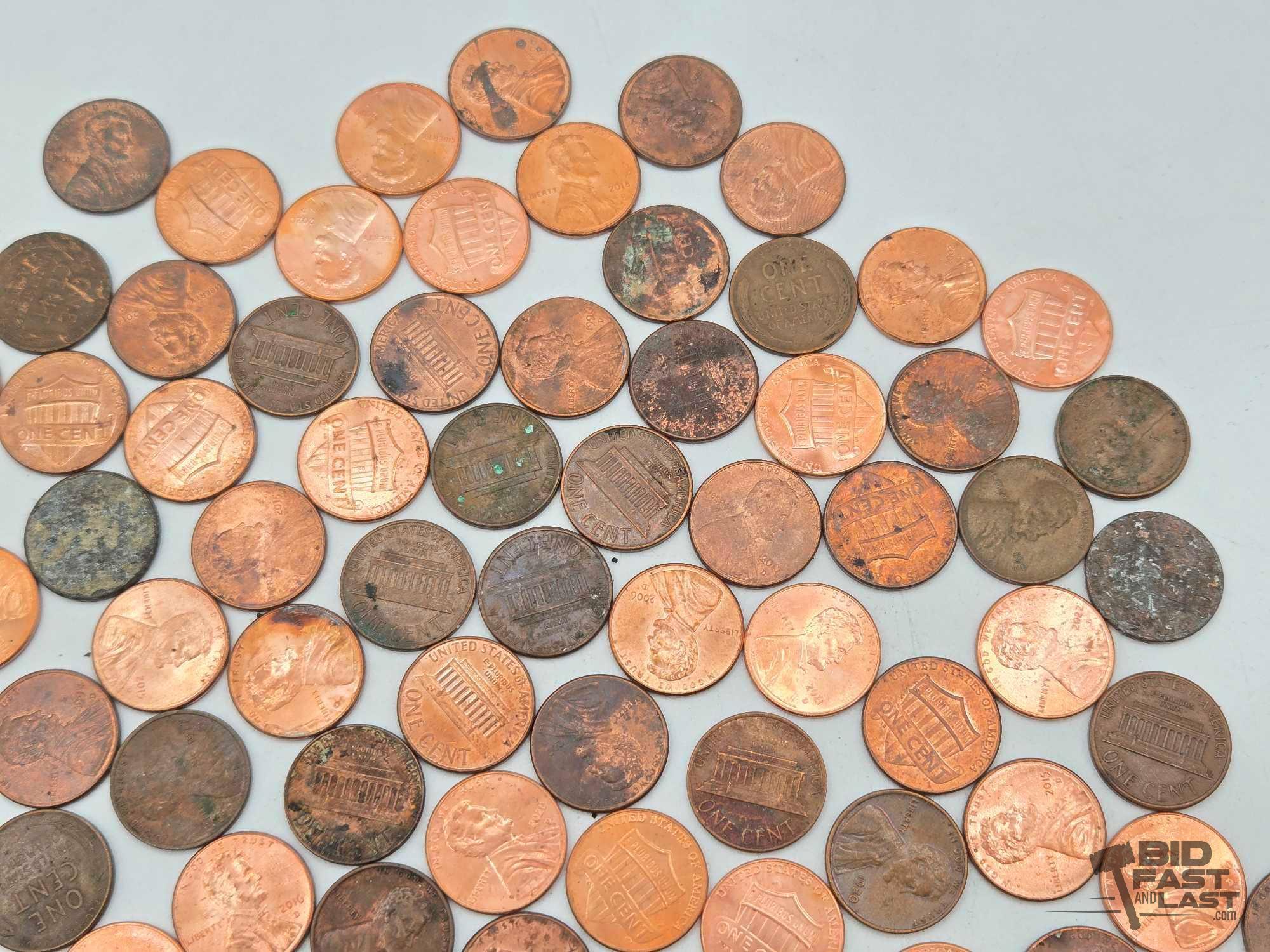 Approx 100 Pennies