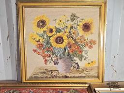 (3) Needle Point Art