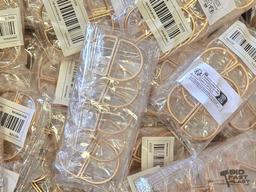 NEW!!! (80) Packs of Matte Gold Semi Circle Napkin Holders