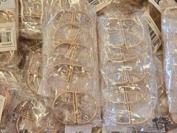 NEW!!! (80) Packs of Matte Gold Semi Circle Napkin Holders