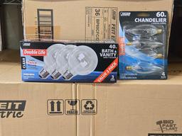 (3) Feit Electric Boxes Of Light Bulbs