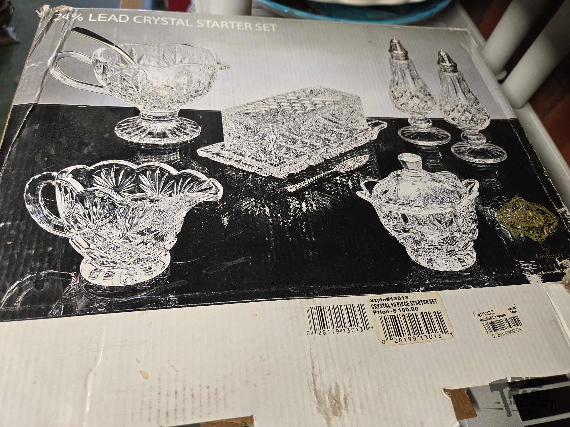 Decorative Plates, Lead Crystal Starter Set & More