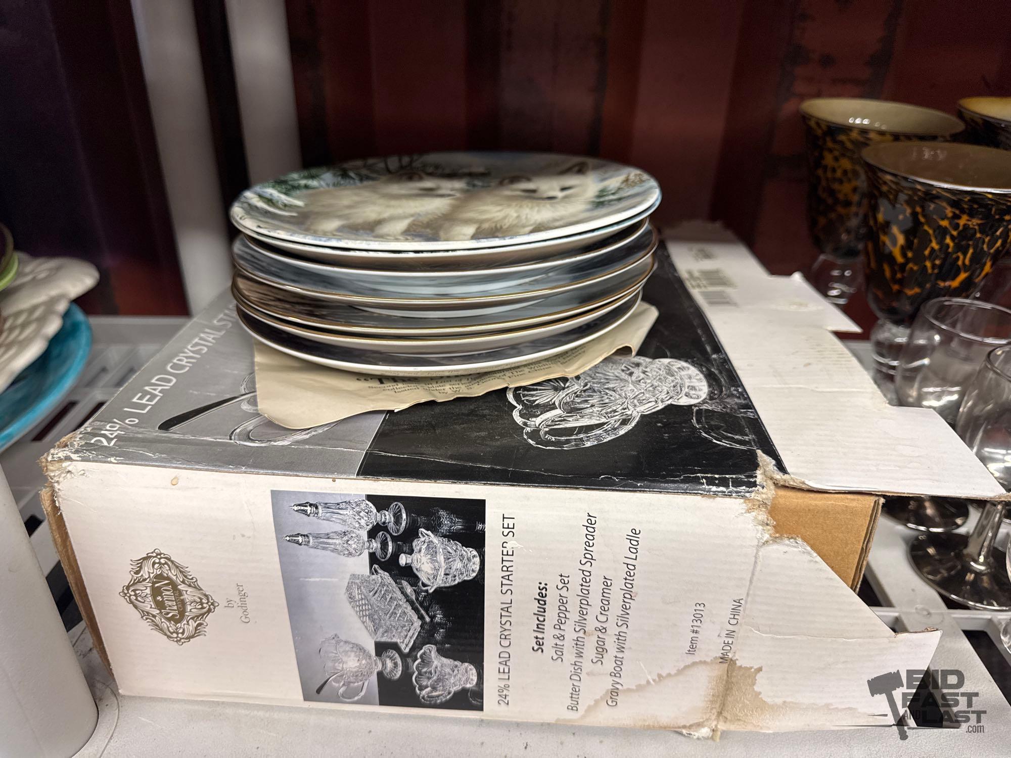 Decorative Plates, Lead Crystal Starter Set & More