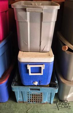 (3) Totes of Vinyl Records